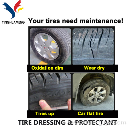 Private label eco friendly car polish tire shine